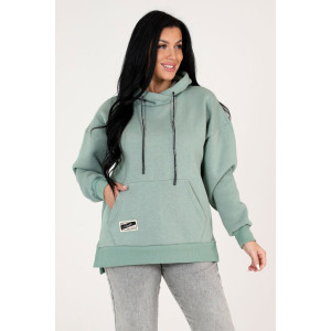 Худи женское "Оверсайз" ХФ-05 футер с начесом (последний размер) оливка 54 Худи женское "Оверсайз" ХФ-05 футер с начесом (последний размер) оливка 54