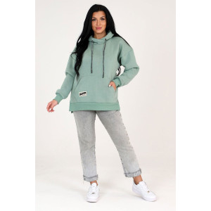 Худи женское "Оверсайз" ХФ-05 футер с начесом (последний размер) оливка 54 Худи женское "Оверсайз" ХФ-05 футер с начесом (последний размер) оливка 54