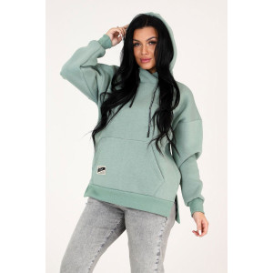 Худи женское "Оверсайз" ХФ-05 футер с начесом (последний размер) оливка 54 Худи женское "Оверсайз" ХФ-05 футер с начесом (последний размер) оливка 54