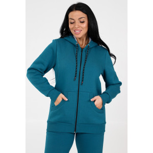 Толстовка женская ТлФ-839 футер с начесом (последний размер) петроль 48 Толстовка женская ТлФ-839 футер с начесом (последний размер) петроль 48