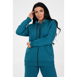 Толстовка женская ТлФ-839 футер с начесом (последний размер) петроль 48 Толстовка женская ТлФ-839 футер с начесом (последний размер) петроль 48