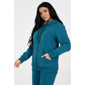 Толстовка женская ТлФ-839 футер с начесом (последний размер) петроль 48 Толстовка женская ТлФ-839 футер с начесом (последний размер) петроль 48