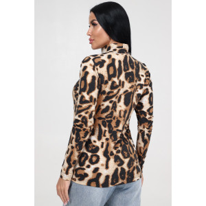 Водолазка женская ВВ-2376 вискоза (последний размер) леопард коричневый 48,60 Водолазка женская ВВ-2376 вискоза (последний размер) леопард коричневый 48,60