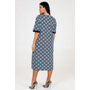 Платье женское "Ретро персона" ПлК-422 кулирка (последний размер) зеленые буби 66 Платье женское "Ретро персона" ПлК-422 кулирка (последний размер) зеленые буби 66