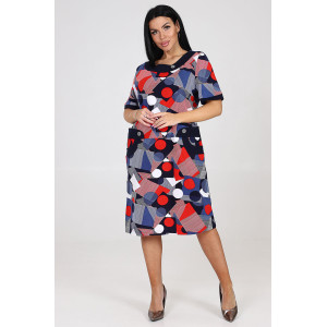 Платье женское "Ретро" ПлК-757 кулирка (последний размер) конструктор красный 58 Платье женское "Ретро" ПлК-757 кулирка (последний размер) конструктор красный 58