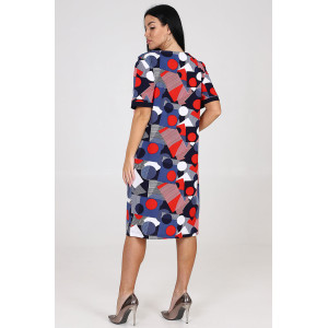 Платье женское "Ретро" ПлК-757 кулирка (последний размер) конструктор красный 58 Платье женское "Ретро" ПлК-757 кулирка (последний размер) конструктор красный 58