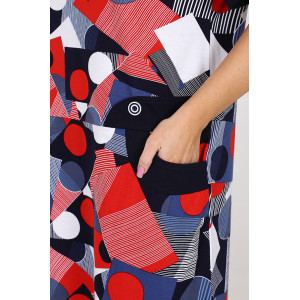 Платье женское "Ретро" ПлК-757 кулирка (последний размер) конструктор красный 58 Платье женское "Ретро" ПлК-757 кулирка (последний размер) конструктор красный 58