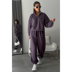 Костюм двойка женский "Космос" флис (р-ры: 44-54) лиловый Костюм двойка женский "Космос" флис (р-ры: 44-54) лиловый