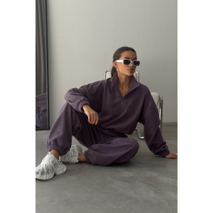 Костюм двойка женский "Космос" флис (р-ры: 44-54) лиловый Костюм двойка женский "Космос" флис (р-ры: 44-54) лиловый