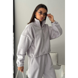 Костюм двойка женский "Космос" флис (р-ры: 44-54) серый Костюм двойка женский "Космос" флис (р-ры: 44-54) серый