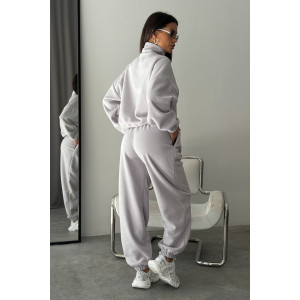 Костюм двойка женский "Космос" флис (р-ры: 44-54) серый Костюм двойка женский "Космос" флис (р-ры: 44-54) серый