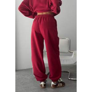 Костюм двойка женский "Космос" флис (р-ры: 44-54) бордо Костюм двойка женский "Космос" флис (р-ры: 44-54) бордо