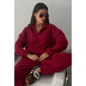 Костюм двойка женский "Космос" флис (р-ры: 44-54) бордо Костюм двойка женский "Космос" флис (р-ры: 44-54) бордо