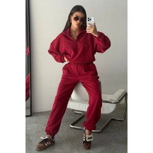 Костюм двойка женский "Космос" флис (р-ры: 44-54) бордо Костюм двойка женский "Космос" флис (р-ры: 44-54) бордо