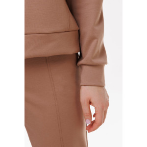 Костюм двойка женский №43065 трикотаж спортивный (р-ры: 44-54) светло-коричневый Костюм двойка женский №43065 трикотаж спортивный (р-ры: 44-54) светло-коричневый