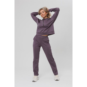 Костюм двойка женский №43065 трикотаж спортивный (р-ры: 44-54) фиолетовый Костюм двойка женский №43065 трикотаж спортивный (р-ры: 44-54) фиолетовый