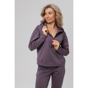 Костюм двойка женский №43065 трикотаж спортивный (р-ры: 44-54) фиолетовый Костюм двойка женский №43065 трикотаж спортивный (р-ры: 44-54) фиолетовый