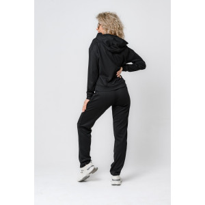 Костюм двойка женский №43065 трикотаж спортивный (р-ры: 44-54) черный Костюм двойка женский №43065 трикотаж спортивный (р-ры: 44-54) черный