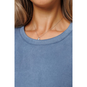 Костюм двойка женский №43043 эко-замша (р-ры: 44-54) синий Костюм двойка женский №43043 эко-замша (р-ры: 44-54) синий