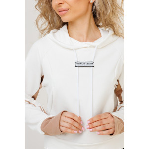 Костюм двойка женский №44001 трикотаж спортивный (р-ры: 44-54) белый Костюм двойка женский №44001 трикотаж спортивный (р-ры: 44-54) белый