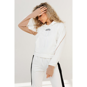 Костюм двойка женский №44001 трикотаж спортивный (р-ры: 44-54) белый Костюм двойка женский №44001 трикотаж спортивный (р-ры: 44-54) белый