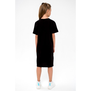 Платье детское "Теона" 40400 кулирка (последний размер) черный 140