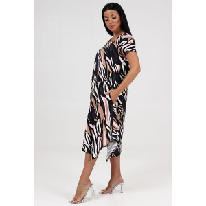 Платье женское "Волна" ПлК-458 кулирка (последний размер) парящий лист 60,62 Платье женское "Волна" ПлК-458 кулирка (последний размер) парящий лист 60,62