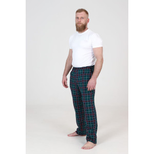 Брюки мужские БК-1439 кулирка (последний размер) т.зелен. 60