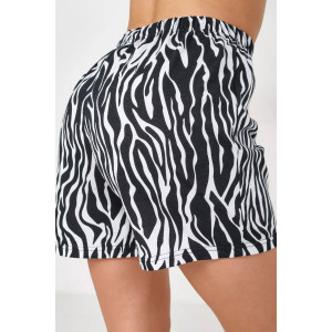 Пижама женская А/005 "Зебра" хлопок (последний размер) черно-белый 58