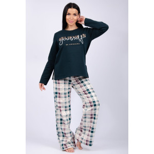 Пижама женская "Розали 3" футер 2-х нитка с начёсом (последний размер) 52,58