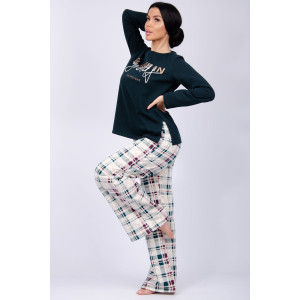 Пижама женская "Розали 3" футер 2-х нитка с начёсом (последний размер) 52,58