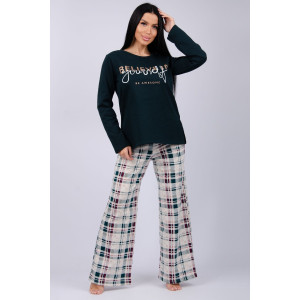 Пижама женская "Розали 3" футер 2-х нитка с начёсом (последний размер) 52,58