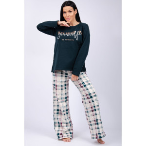 Пижама женская "Розали 3" футер 2-х нитка с начёсом (последний размер) 52,58