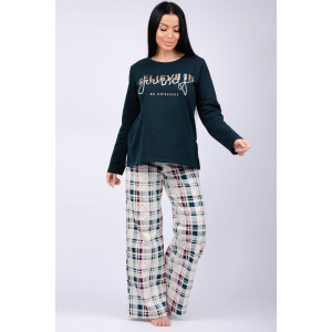 Пижама женская "Розали 3" футер 2-х нитка с начёсом (последний размер) 52,58