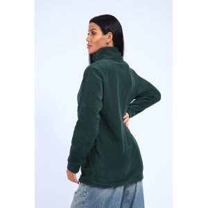 Толстовка женская флис (последний размер) темный изумруд 54,56