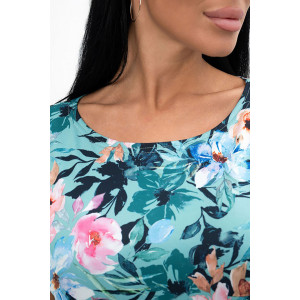 Платье женское "Камилла" масло (последний размер) зеленый 58