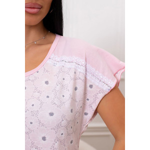 Сорочка женская "Надя" кулирка (последний размер) розовый 52
