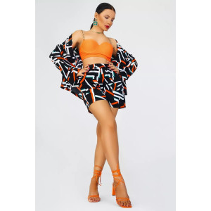 Костюм двойка женский КС-072ПРД/АБСТР прада (последний размер) абстракция 54,56