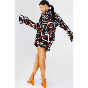 Костюм двойка женский КС-072ПРД/АБСТР прада (последний размер) абстракция 54,56