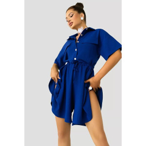 Комбинезон женский КС-075СНР/ВАС сингапур (последний размер) василек 44,50,52