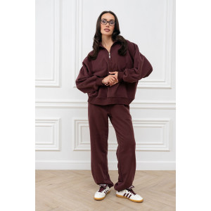 Брюки женские "Пич" М-15БРЖ футер (р-ры: 42-52) коричневый Брюки женские "Пич" М-15БРЖ футер (р-ры: 42-52) коричневый