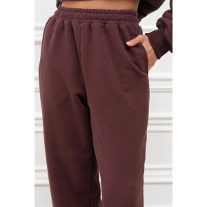 Брюки женские "Пич" М-15БРЖ футер (р-ры: 42-52) коричневый Брюки женские "Пич" М-15БРЖ футер (р-ры: 42-52) коричневый