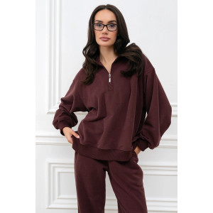 Толстовка женская "Пич" МА-4Т футер (р-ры: 42-52) коричневый