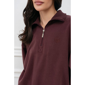 Толстовка женская "Пич" МА-4Т футер (р-ры: 42-52) коричневый