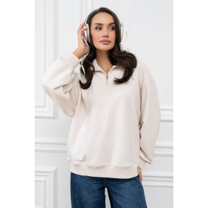 Толстовка женская "Пич" МА-4Т футер (р-ры: 42-52) бежевый