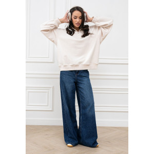 Толстовка женская "Пич" МА-4Т футер (р-ры: 42-52) бежевый