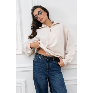 Толстовка женская "Пич" МА-4Т футер (р-ры: 42-52) бежевый