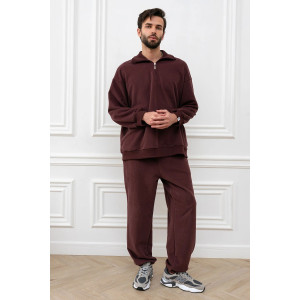 Толстовка мужская "Пич" МА-4ТМ футер (р-ры: 46-56) коричневый