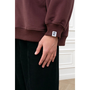 Толстовка мужская "Пич" МА-4ТМ футер (р-ры: 46-56) коричневый