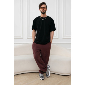 Брюки мужские "Пич" М-6БРМ футер (р-ры: 46-52) коричневый